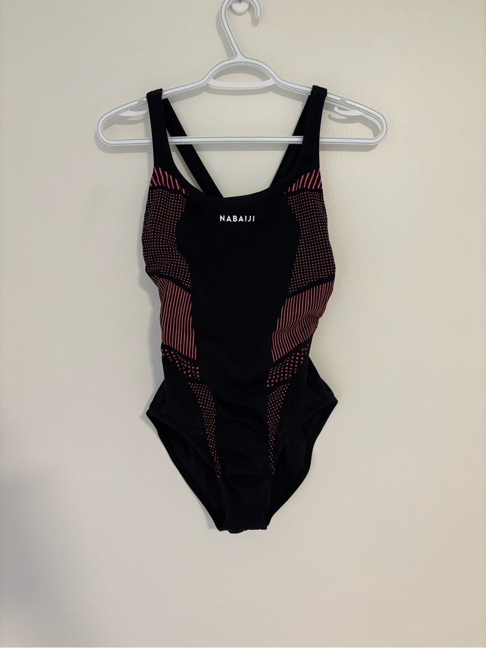 Women's Black & Pink One-Piece Swimsuit
